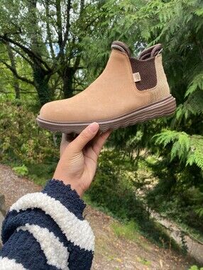 Hey Dude Women's Branson Boot Suede Leather Size 10 Cognac